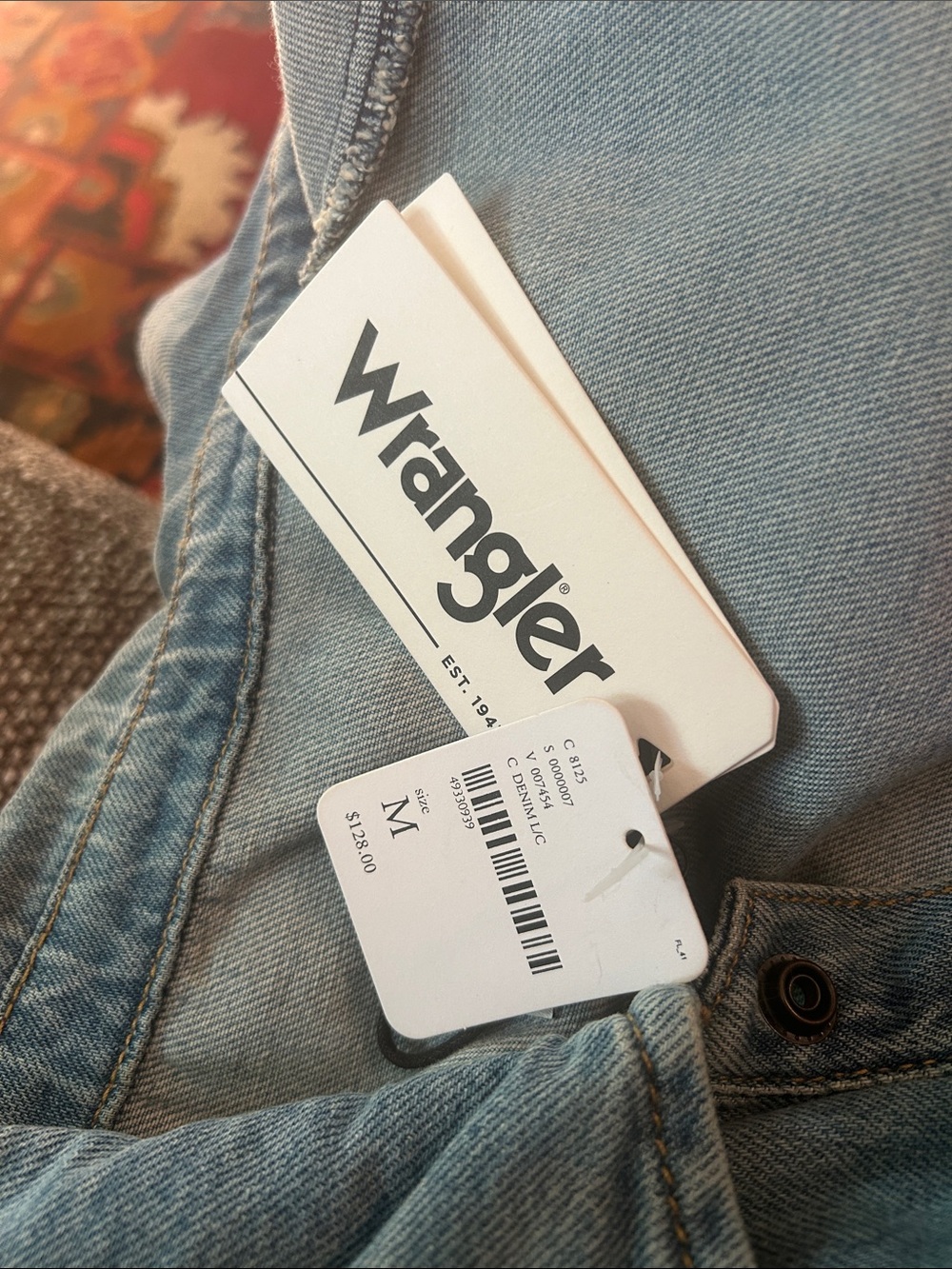 Wrangler Denim long sleeve Short Romper - Picture 8 of 12